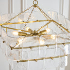 122739 Venice 6 Light Pendant Brass