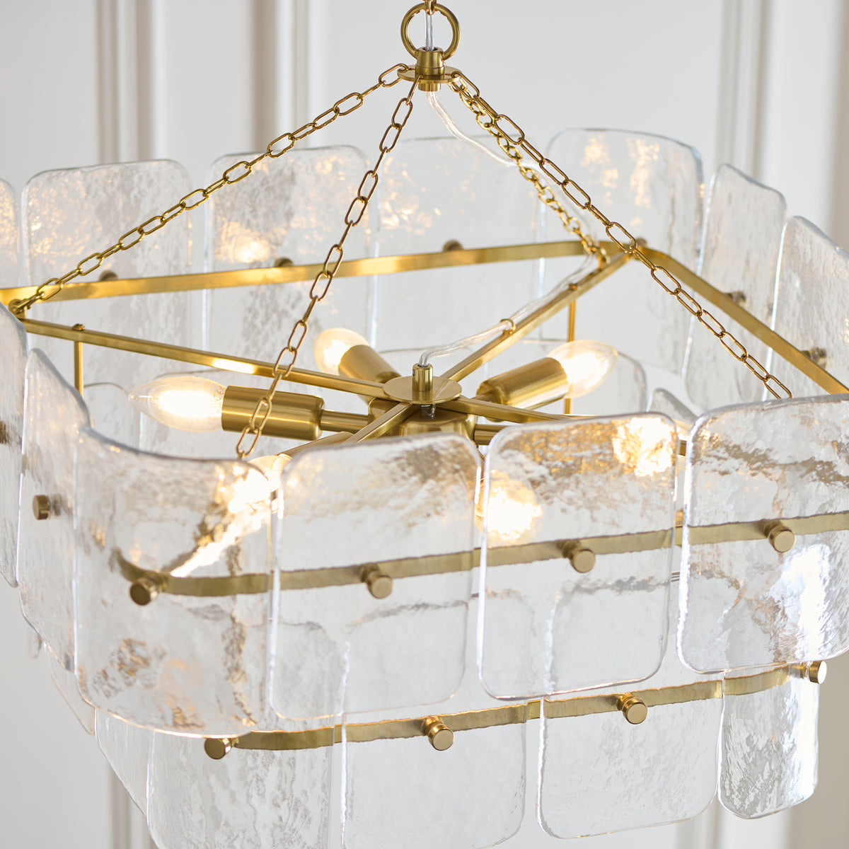 122739 Venice 6 Light Pendant Brass