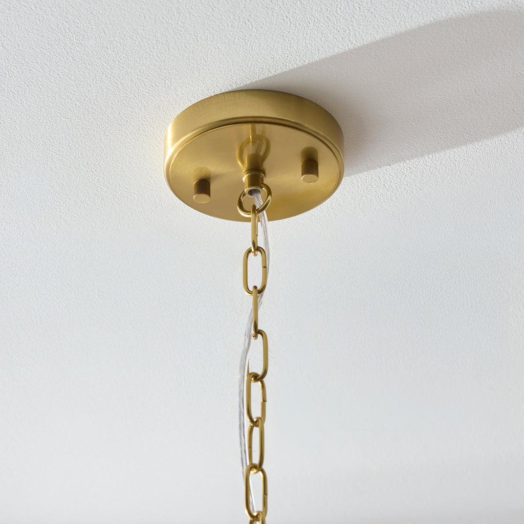 122739 Venice 6 Light Pendant Brass
