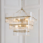 122740 Venice 10 Light Pendant Brass