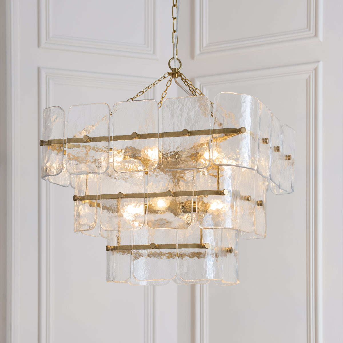 122740 Venice 10 Light Pendant Brass