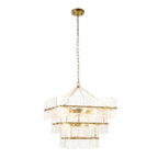 122740 Venice 10 Light Pendant Brass