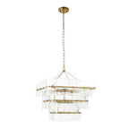 122740 Venice 10 Light Pendant Brass