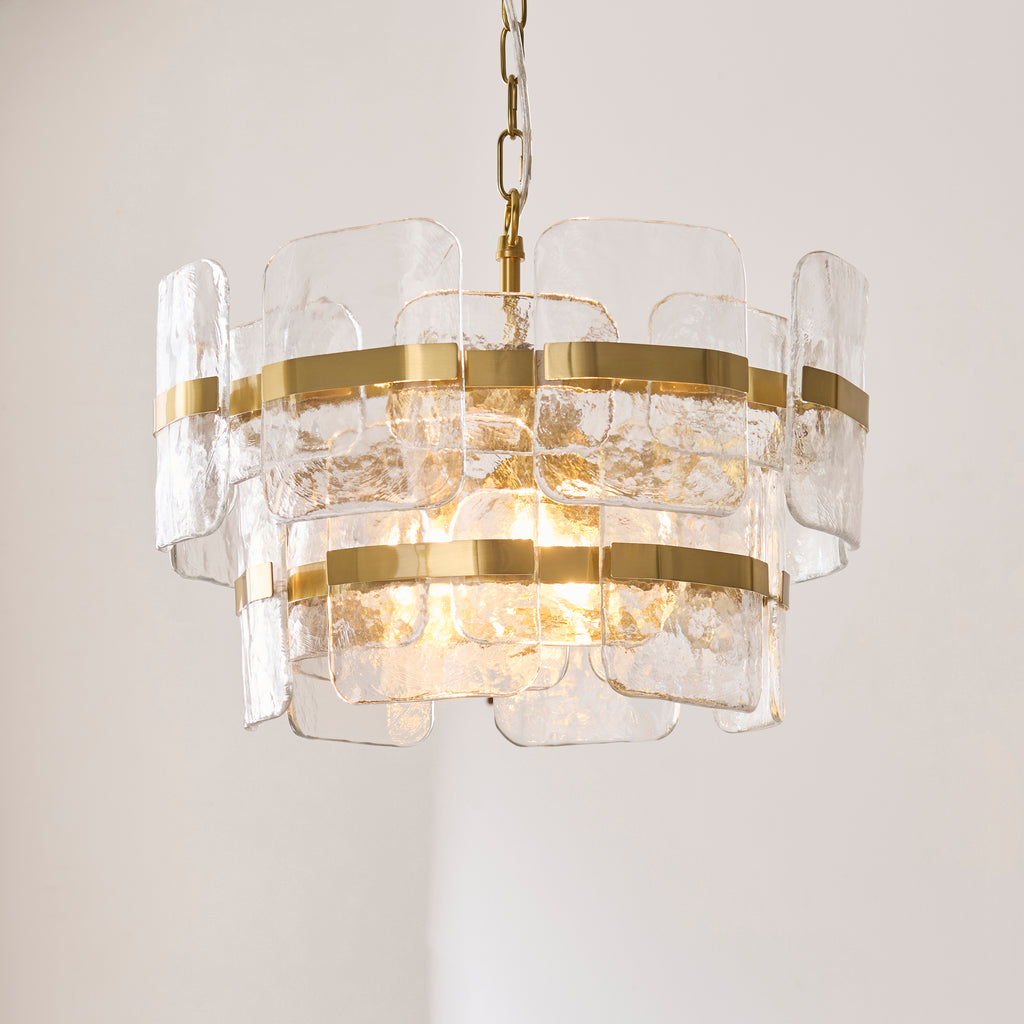 122765 Ancara 3 Light Pendant Brass