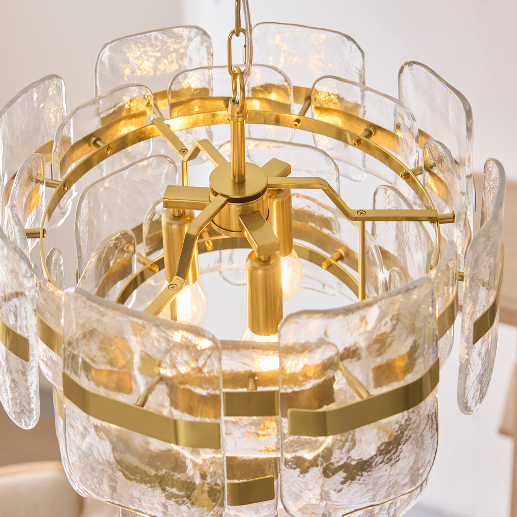 122765 Ancara 3 Light Pendant Brass