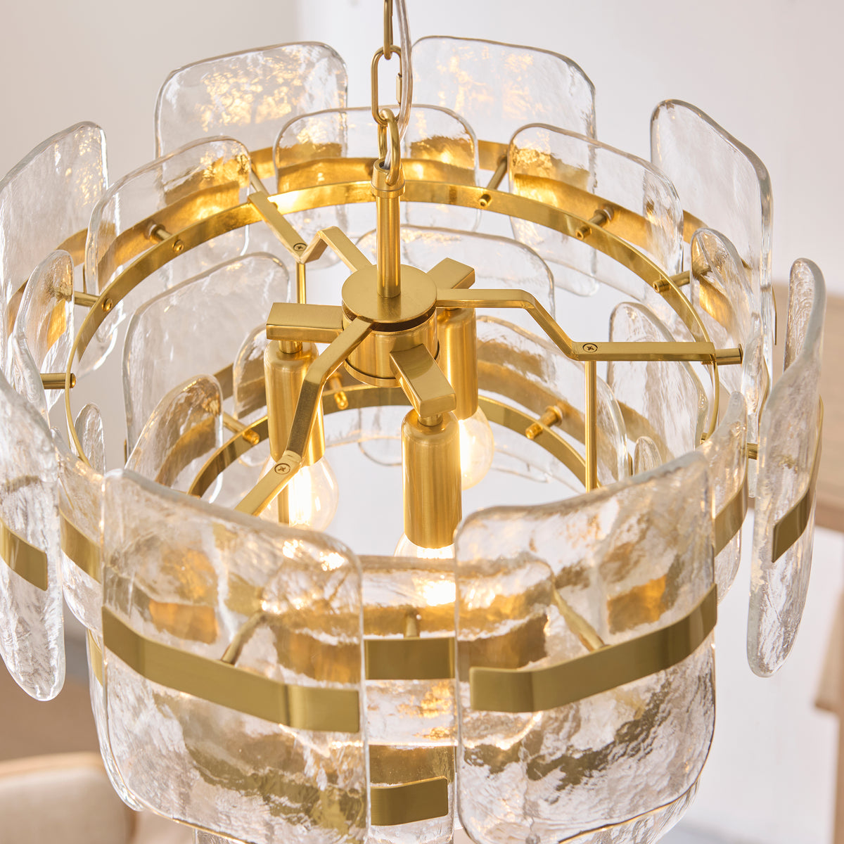 122765 Ancara 3 Light Pendant Brass