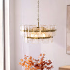 122766 Ancara 6 Light Pendant Brass