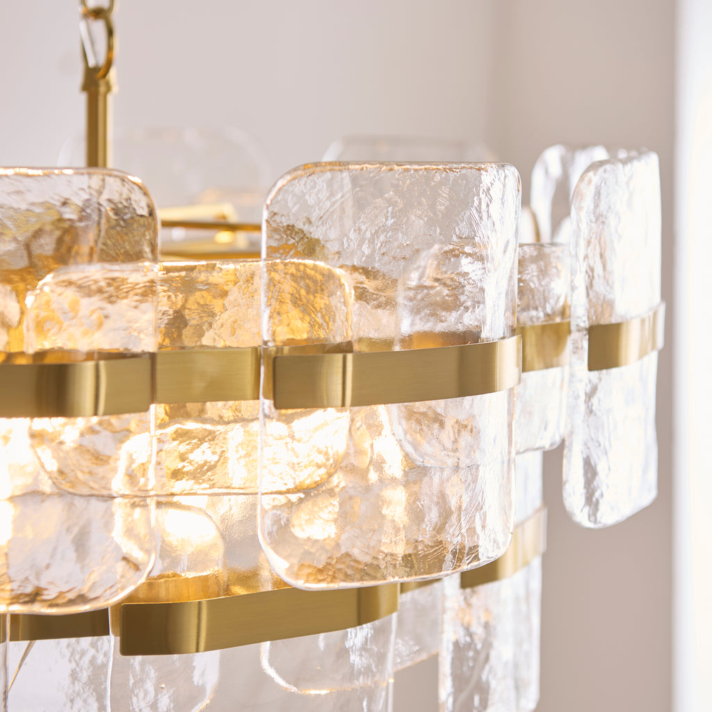 122766 Ancara 6 Light Pendant Brass