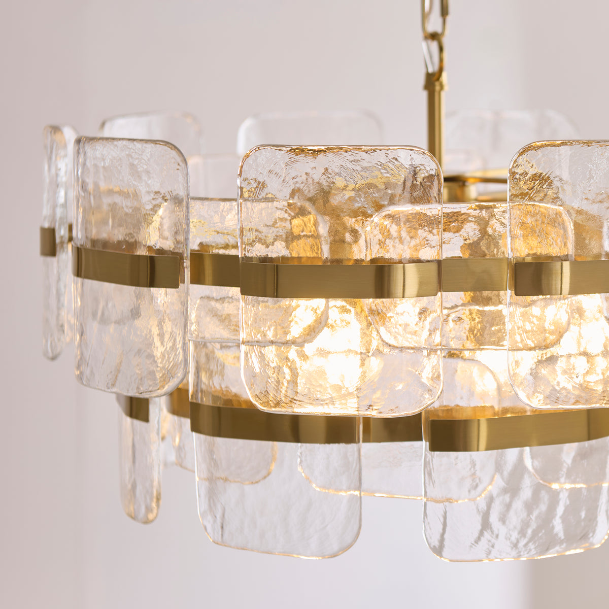 122766 Ancara 6 Light Pendant Brass