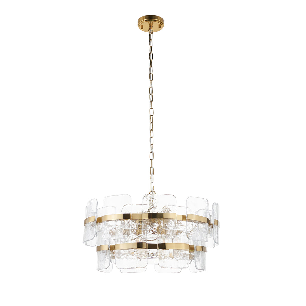 122766 Ancara 6 Light Pendant Brass