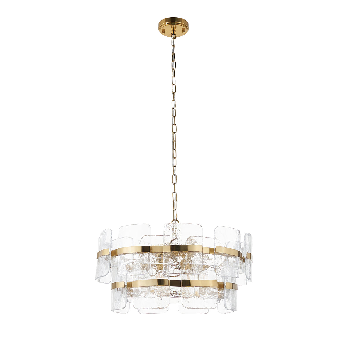 122766 Ancara 6 Light Pendant Brass