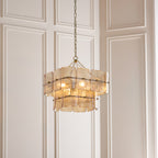 122769 Venice 4 Light Pendant Brass Champagne