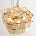 122769 Venice 4 Light Pendant Brass Champagne