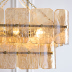 122770 Venice 6 Light Pendant Brass Champagne