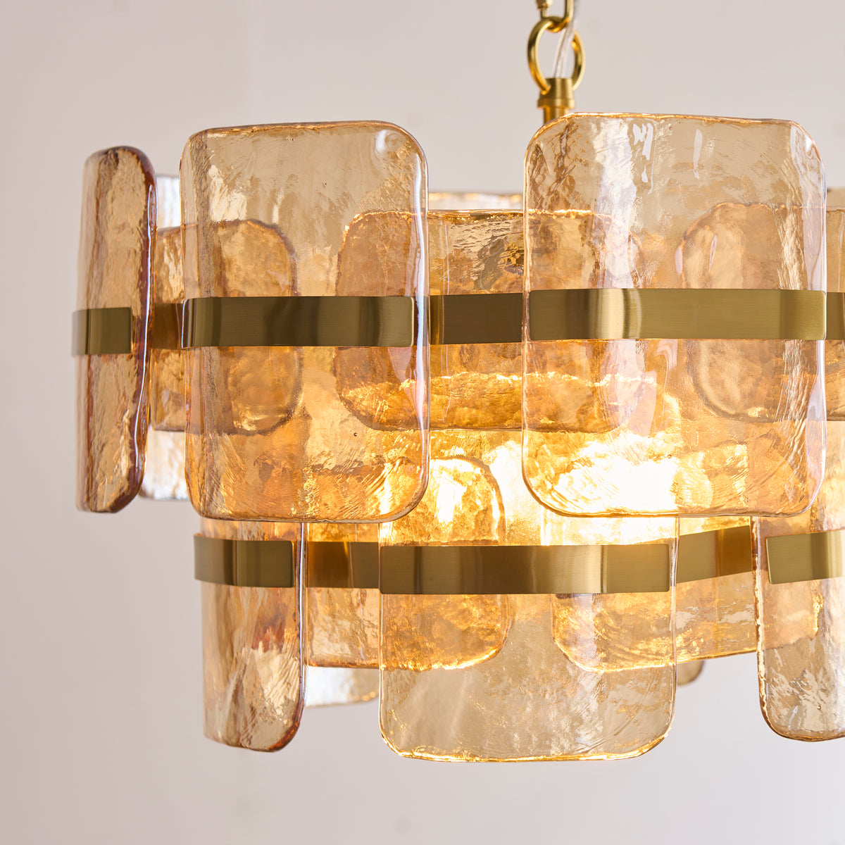 122776 Ancara 3 Light Pendant Brass Champagne