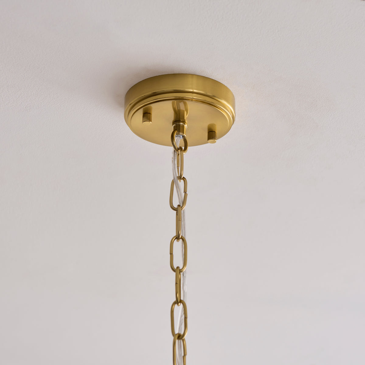 122776 Ancara 3 Light Pendant Brass Champagne