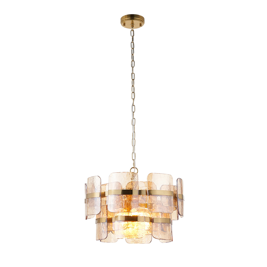 122776 Ancara 3 Light Pendant Brass Champagne