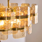 122777 Ancara 6 Light Pendant Brass Champagne
