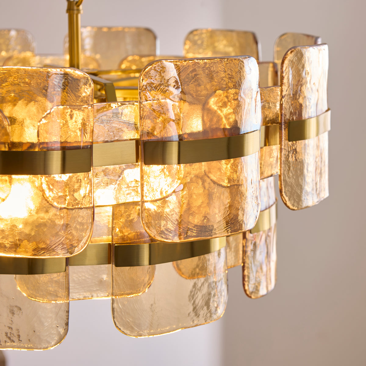122777 Ancara 6 Light Pendant Brass Champagne