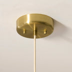 124380 Isabella Grand Pendant Brass White