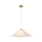 124380 Isabella Grand Pendant Brass White