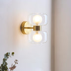 124803 Rossano 2 Light Wall Light Brass