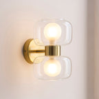 124803 Rossano 2 Light Wall Light Brass