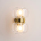 124803 Rossano 2 Light Wall Light Brass