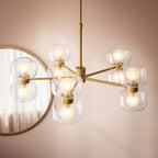 124805 Rossano 10 Light Pendant Brass