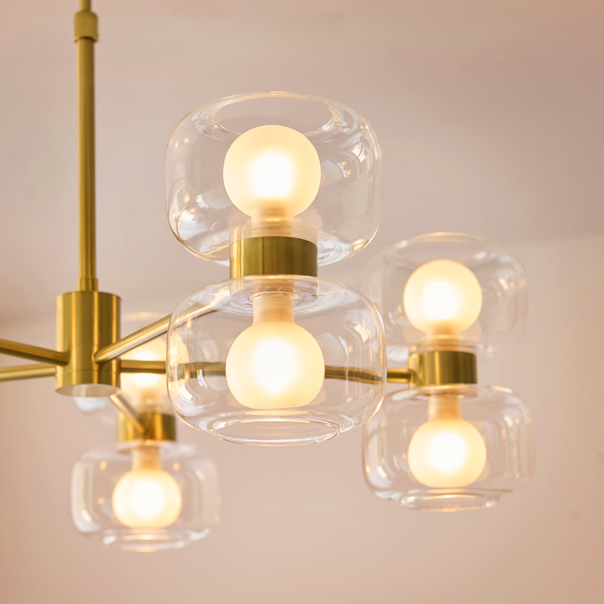 124805 Rossano 10 Light Pendant Brass