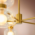 124805 Rossano 10 Light Pendant Brass