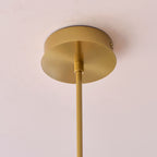 124814 Rossano 10 Light Pendant Brass White