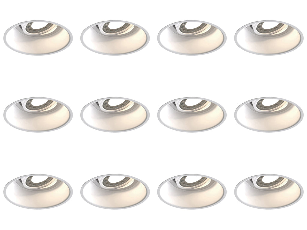 1249003 Astro Minima Round Adjustable Indoor Downlight Matt White — Pack of 12 - £9.60 each