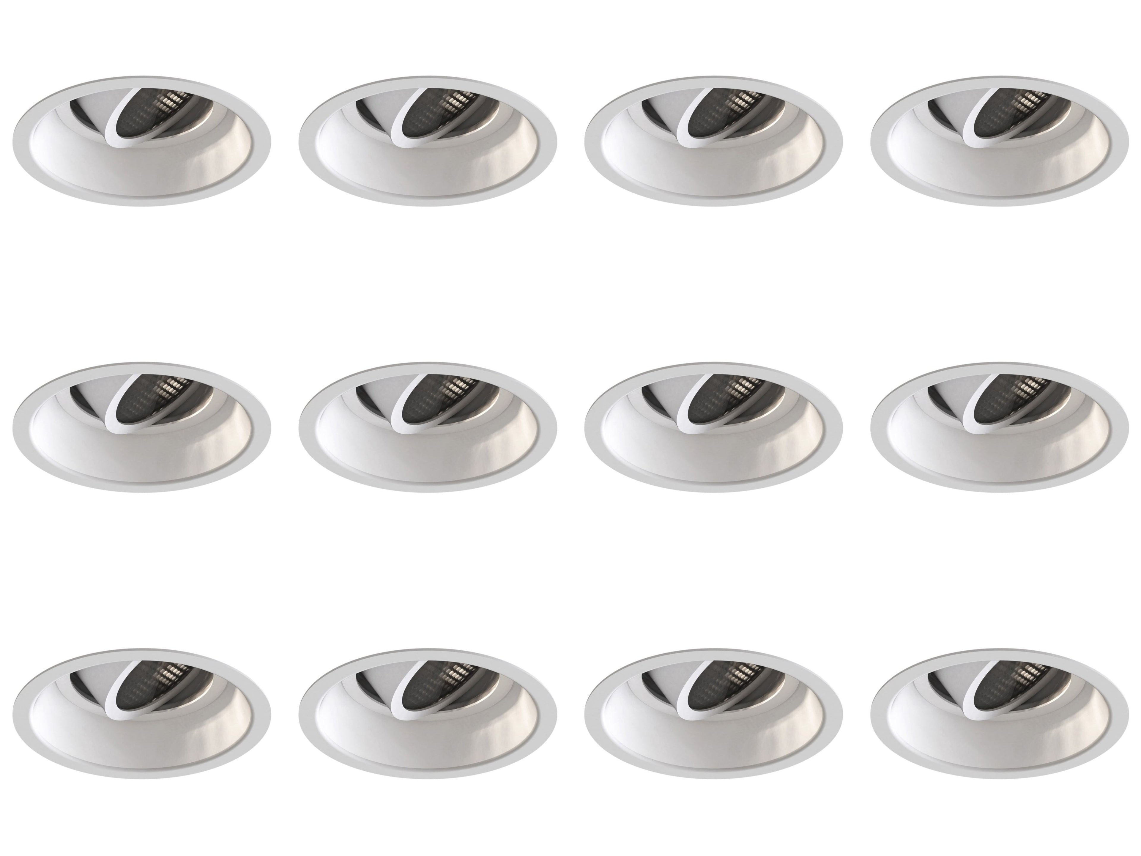 1249040 Astro Minima Slimline Round Adjustable Fire-Rated Downlight Matt White — Pack of 12- £19.64 each