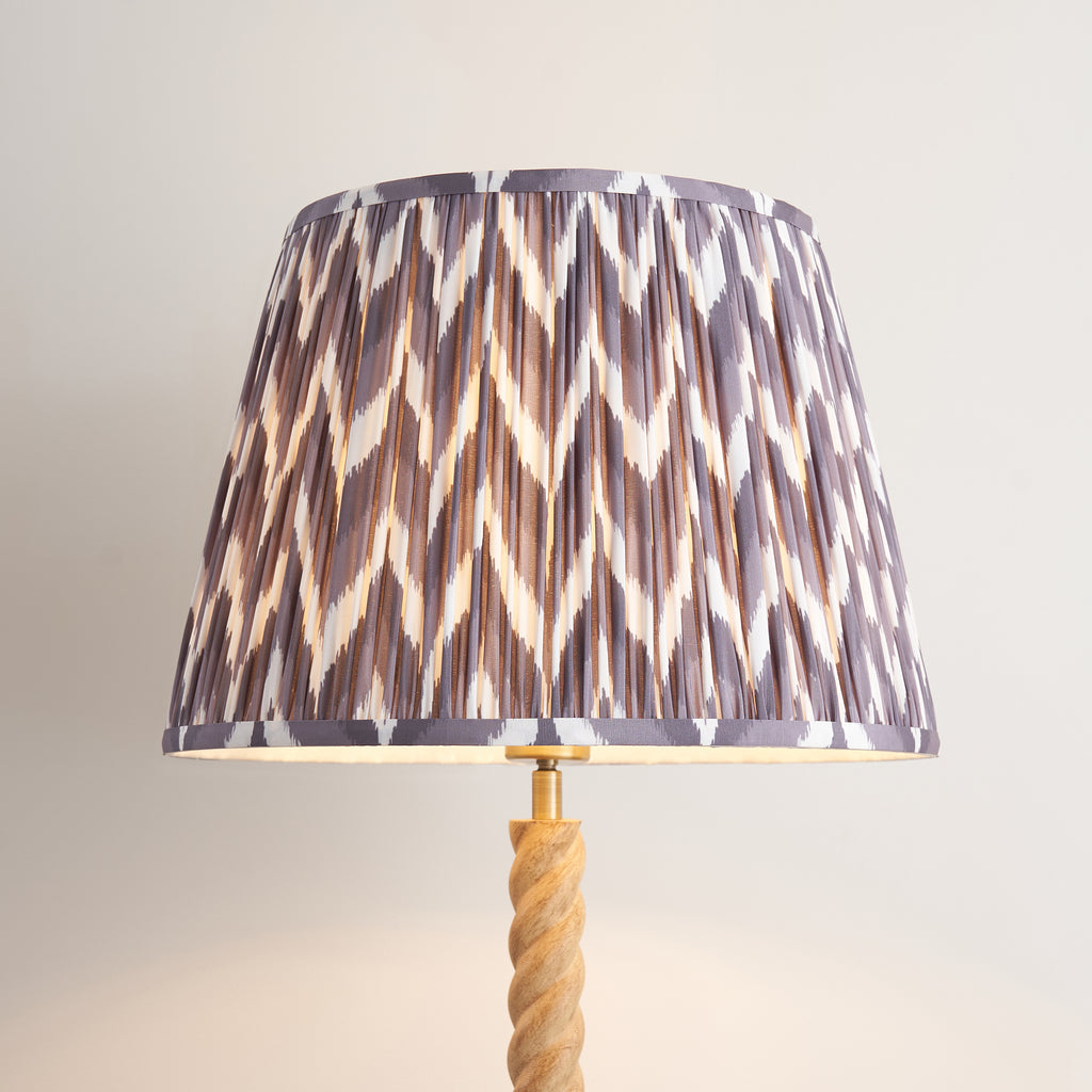 125401 Twist & ZigZag 40cm Floor Lamp Wood Grey