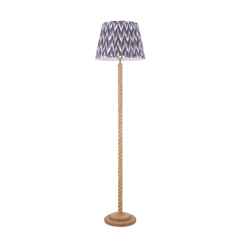 125401 Twist & ZigZag 40cm Floor Lamp Wood Grey
