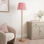 125402 Twist & Ikat 40cm Floor Lamp Wood Pink