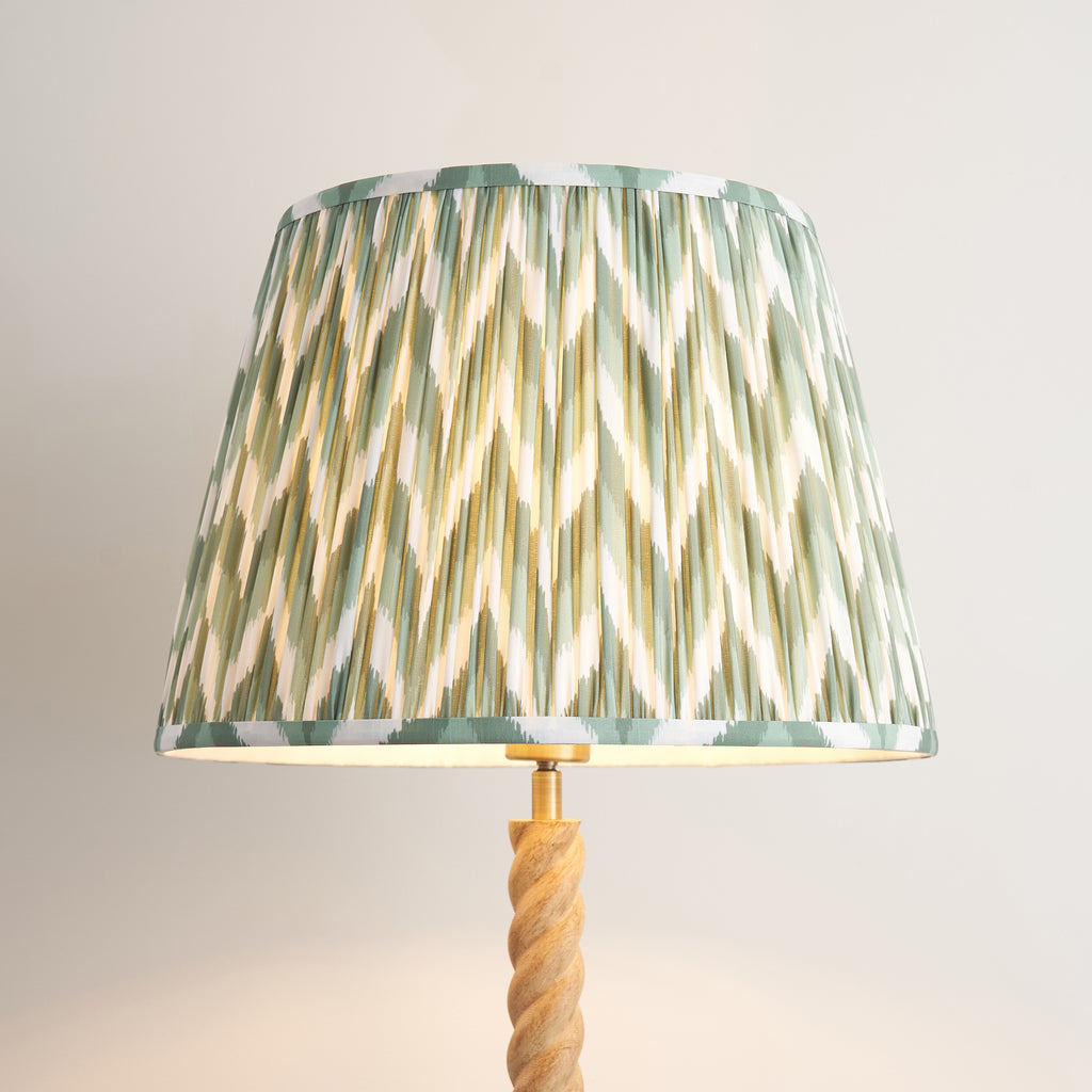 125403 Twist & ZigZag 40cm Floor Lamp Wood Green