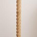 125404 Twist & Leaf 40cm Floor Lamp Wood Green