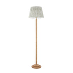 125404 Twist & Leaf 40cm Floor Lamp Wood Green