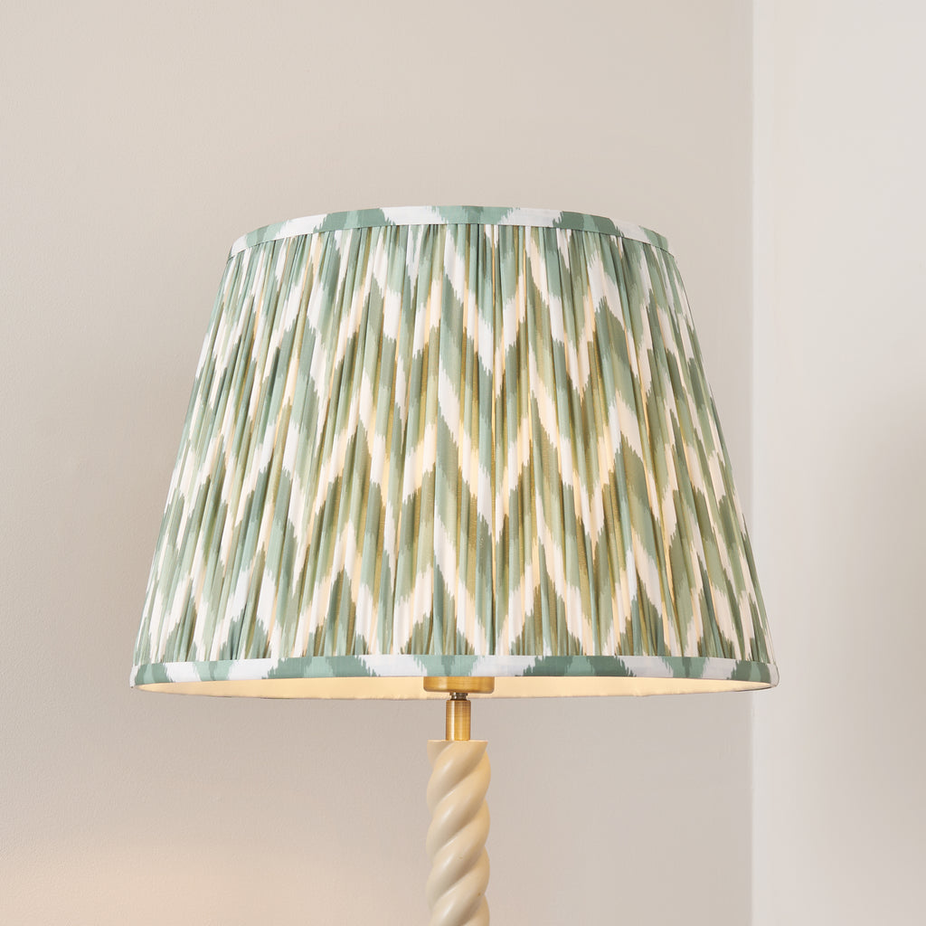 125405 Twist & ZigZag 40cm Floor Lamp White Green