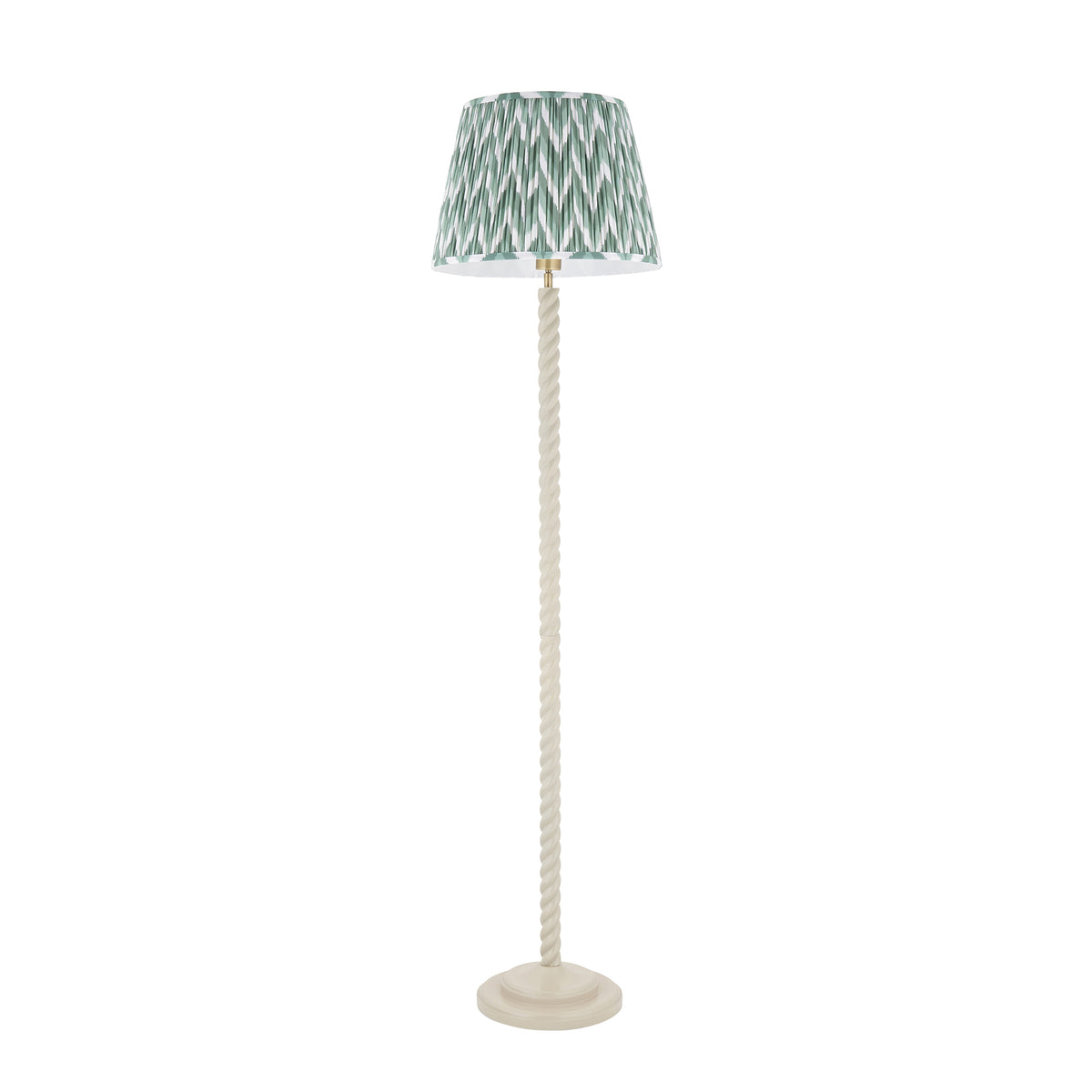 125405 Twist & ZigZag 40cm Floor Lamp White Green