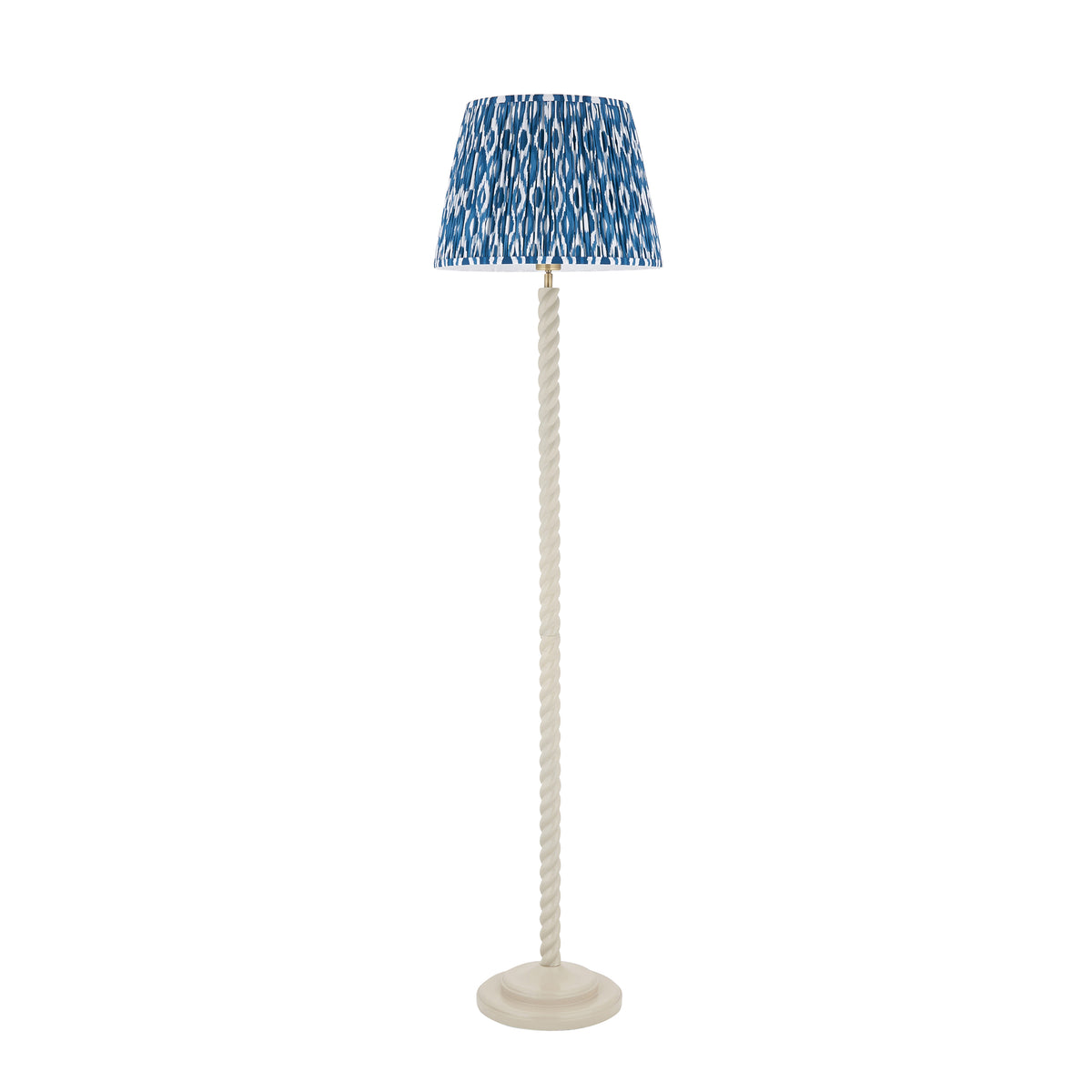125406 Twist & Ikat 40cm Floor Lamp White Blue