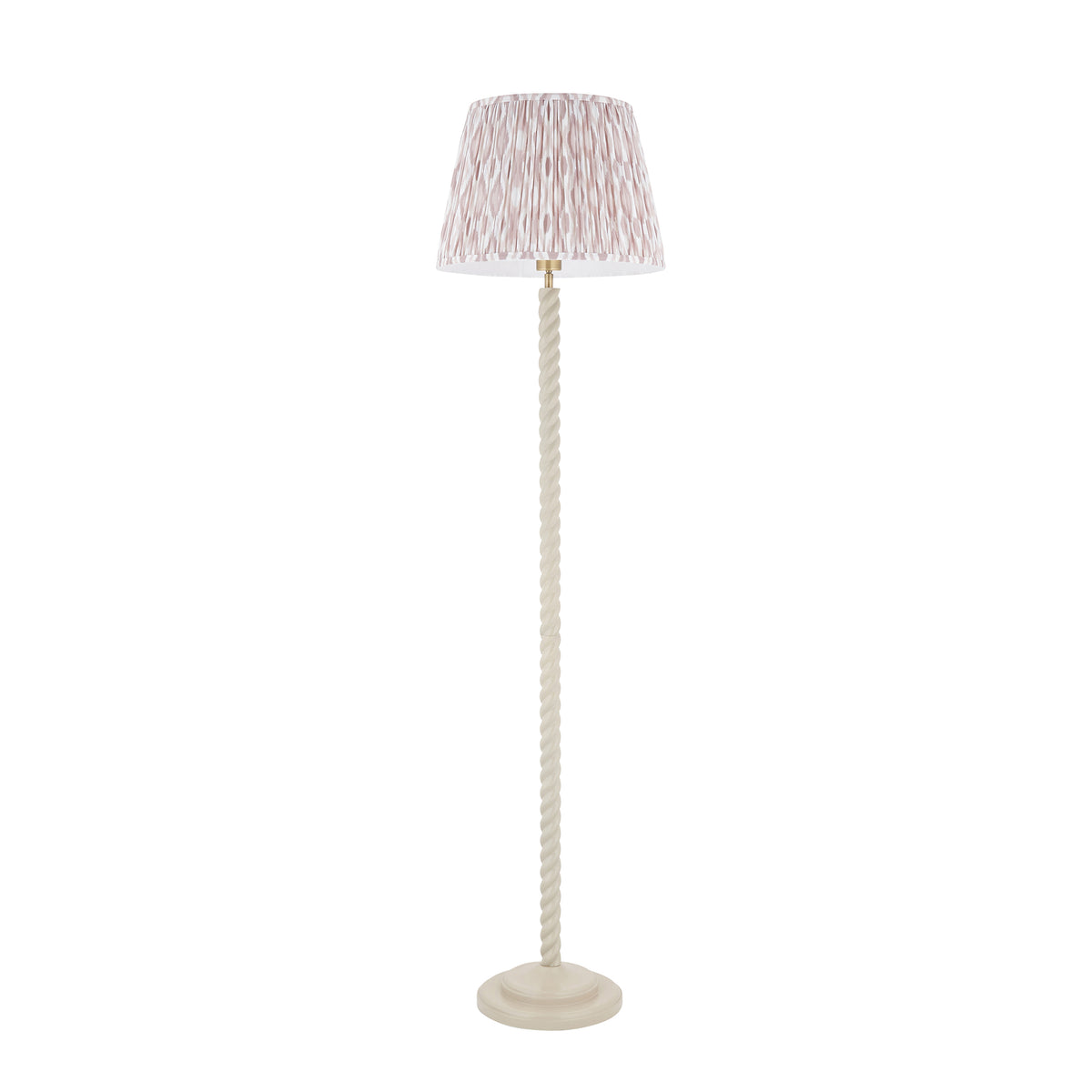 125407 Twist & Ikat 40cm Floor Lamp White