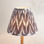 125408 Twist & Zigzag 25cm Table Lamp Wood Grey