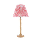 125409 Twist & Ikat 25cm Table Lamp Wood Pink