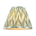125410 Twist & Zigzag25cm Table Lamp Wood Green