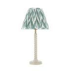 125412 Twist & Zigzag 25cm Table Lamp White Green
