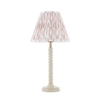 125414 Twist & Ikat 25cm Table Lamp White