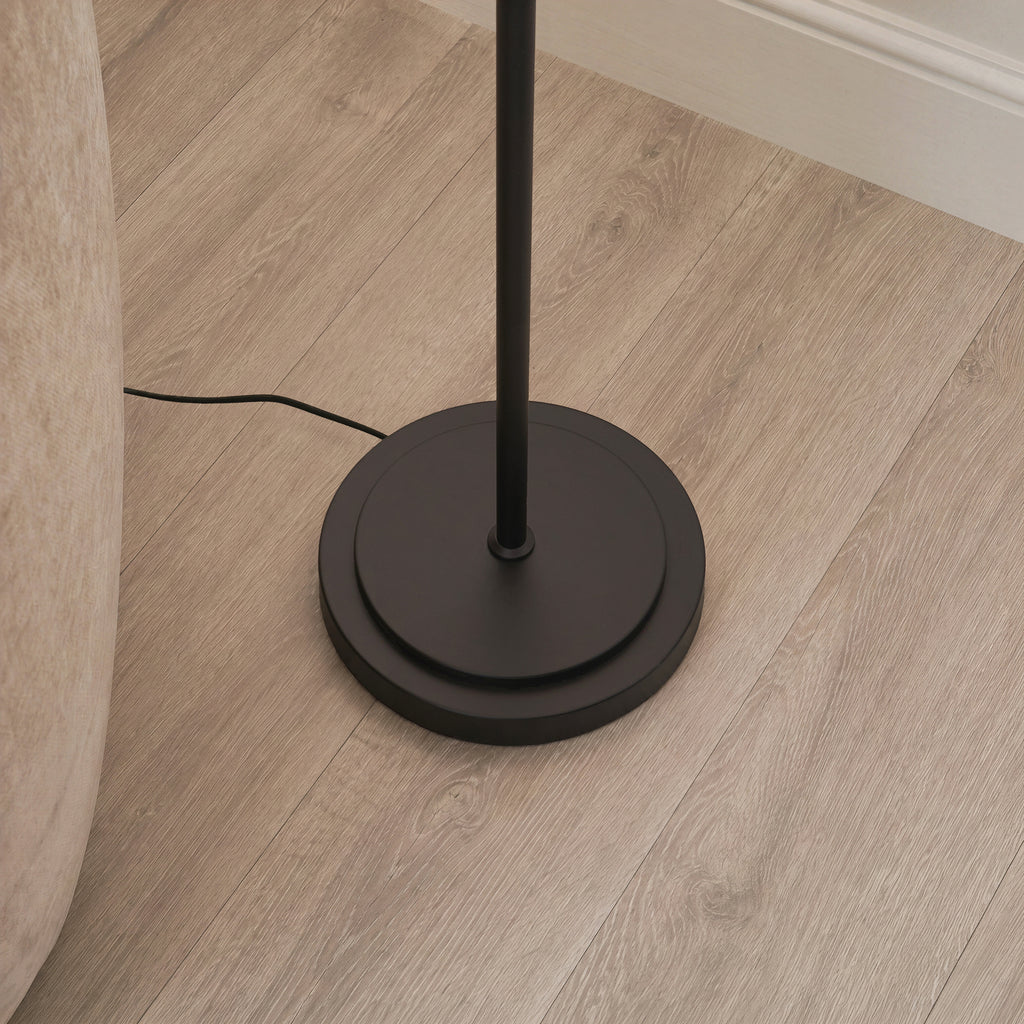 125416 Arlo & Ayla 53cm Floor Lamp Black